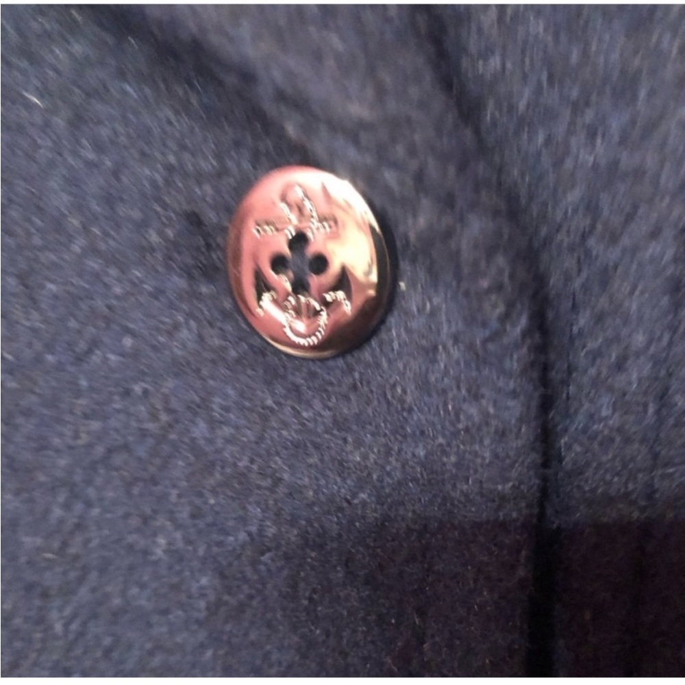 Peacoat Anchor Button Navy Peacoat Jacket The Limited L Gorgeous Heavy Quality - Picture 3 of 6